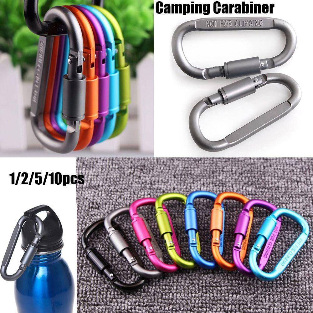 

Outdoor Accessories Climbing D Carabiner Camping Hiking Hooks Keychain Buckles Spring Snap Clips