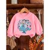European Sizes A Brightly Colored Print Pattern, a Comfortable And Skin-Friendly Round-Neck Sweatshirt for Baby Kids, Perfect for Everyday Wear