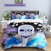 Sans  Pattern Bedding Quilt Set  Home Decoration  Gift (1 * duvet cover + 2 * pillowcase  without core)