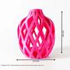 The Oyster Vase  - Elegant 3D Printed Decor Eco-Friendly PLA, Perfect for Modern Interiors (Heather Pink)