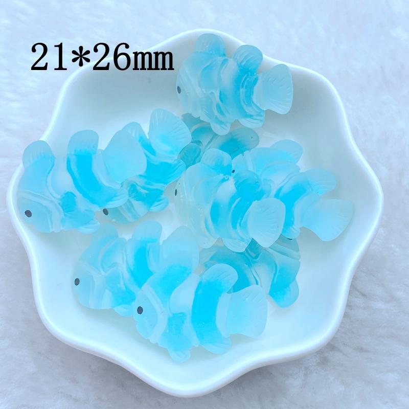 10Pcs New Cute Resin Mini Marine Animal Series Flat Back Manicure Parts Embellishments For Hair Bows Accessories