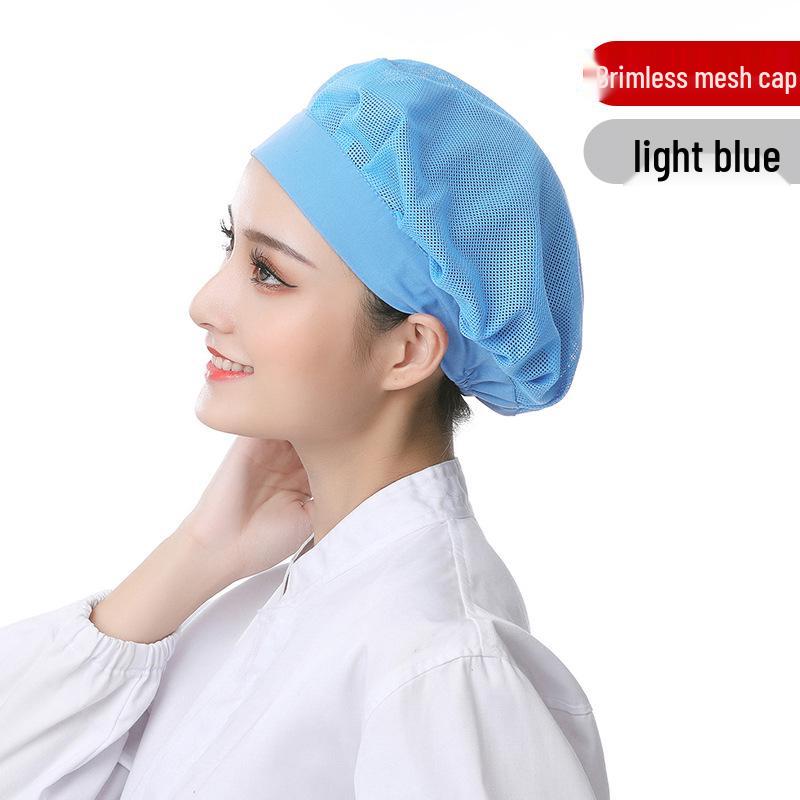 Unisex Atmungsaktive Mesh Kochmütze für Küche und Catering, Anti-Öl, Haarschutz