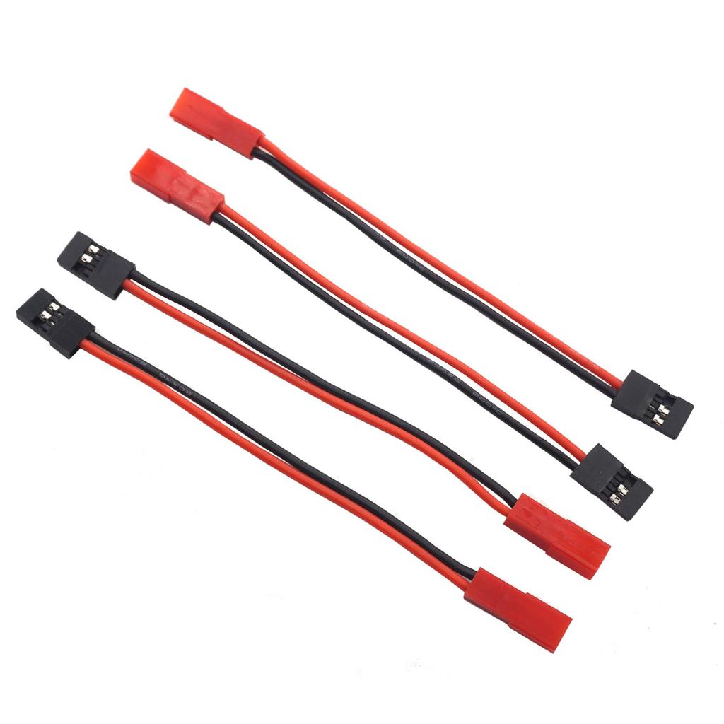 Pachet de 10 Cablu Adaptor Conector Receptor Servo JR Mascul la Mufă Femelă JST 10cm 20AWG pentru Mașină RC, Barcă FPV, LiPo, Mașină RC, Lumină LED, Ventilator de Răcire