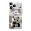 For iPhone 17 Pro Max Case Lovely Baby Panda Pattern Magnetic For Magsafe Silicone Cover For iPhone 16 Pro Max Funda iPhone 15 14 13 12 11 16E Air