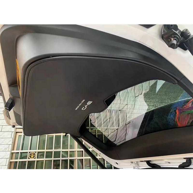Für BYD ATTO 3 YUAN PLUS 2022 2023 Auto Gepäckraum Türschutz PU Leder Matte Kofferraummatte Innenraum Dekoration Pad