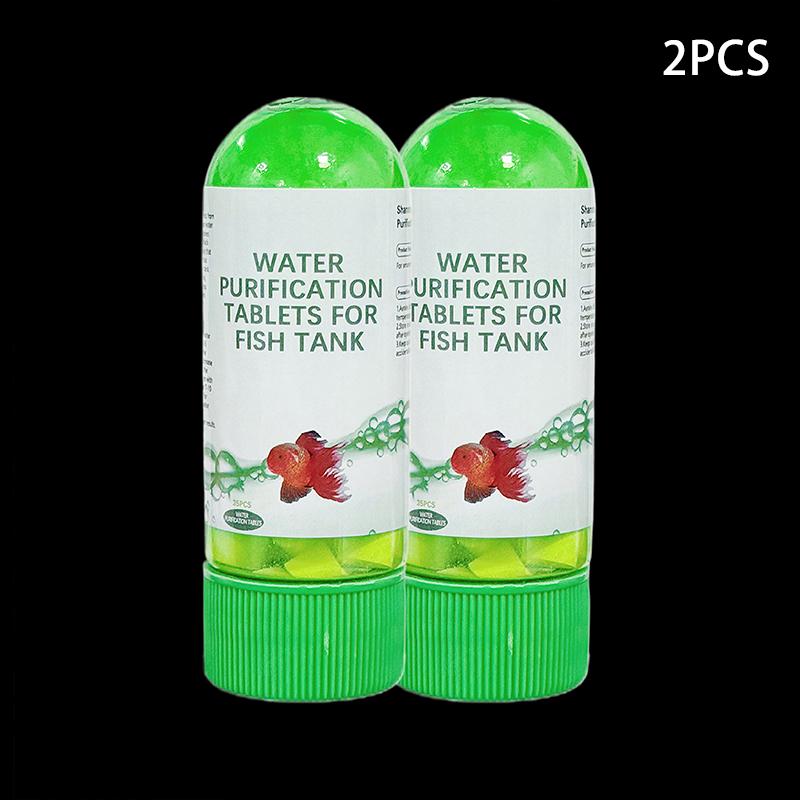 2 Stück Aquarium Wasserreinigung Aquarium Wasserreinigungstabletten Für Aquarium Trübungsentfernung Kraftvolles Wasser Für Fische