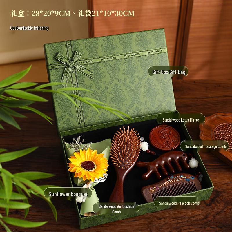 

Chinese Style Sandalwood Massage Comb Gift Set