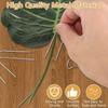 50pcs Heavy-Duty Metal U-Shaped Sewing Pins - Sharp U-Shaped Tip for Fabric, Floral Arrangements, Home Decor,Climbing Plants