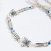 New Boho Style Butterfly Silver Beads Weaving Knotted Ethnic Style Handmade Women's Belt Casual Vacation Style Waist Rope