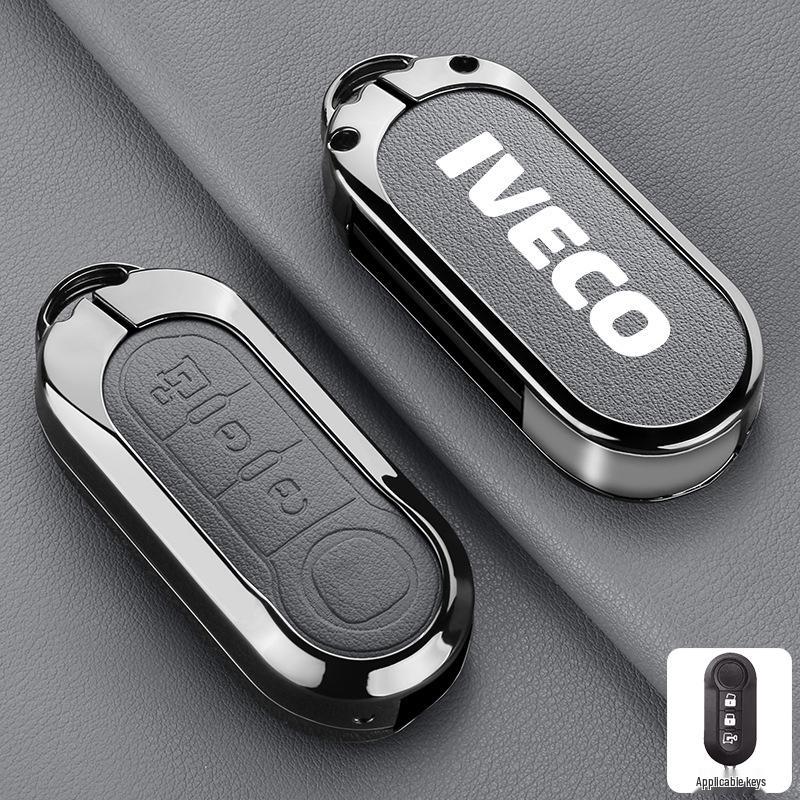 Iveco Ousheng 2021 Car Key Case: Modified Remote Key Protective Bag with Buckle
