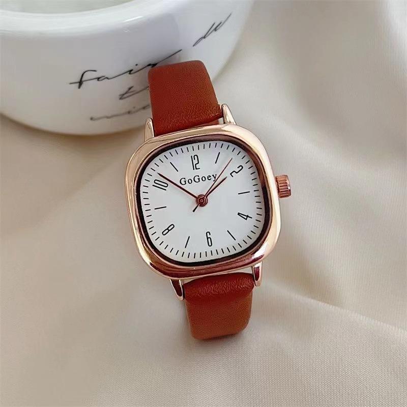 Modern Vintage Women's Waterproof Watch - Elegant Small Dial for Students