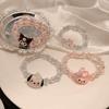 Sanrio Kuromi Cute Anime Cartoon  Couple Bracelet Birthday Gift Jewelry Accessories Hair Ring Head Rope Girl Gift