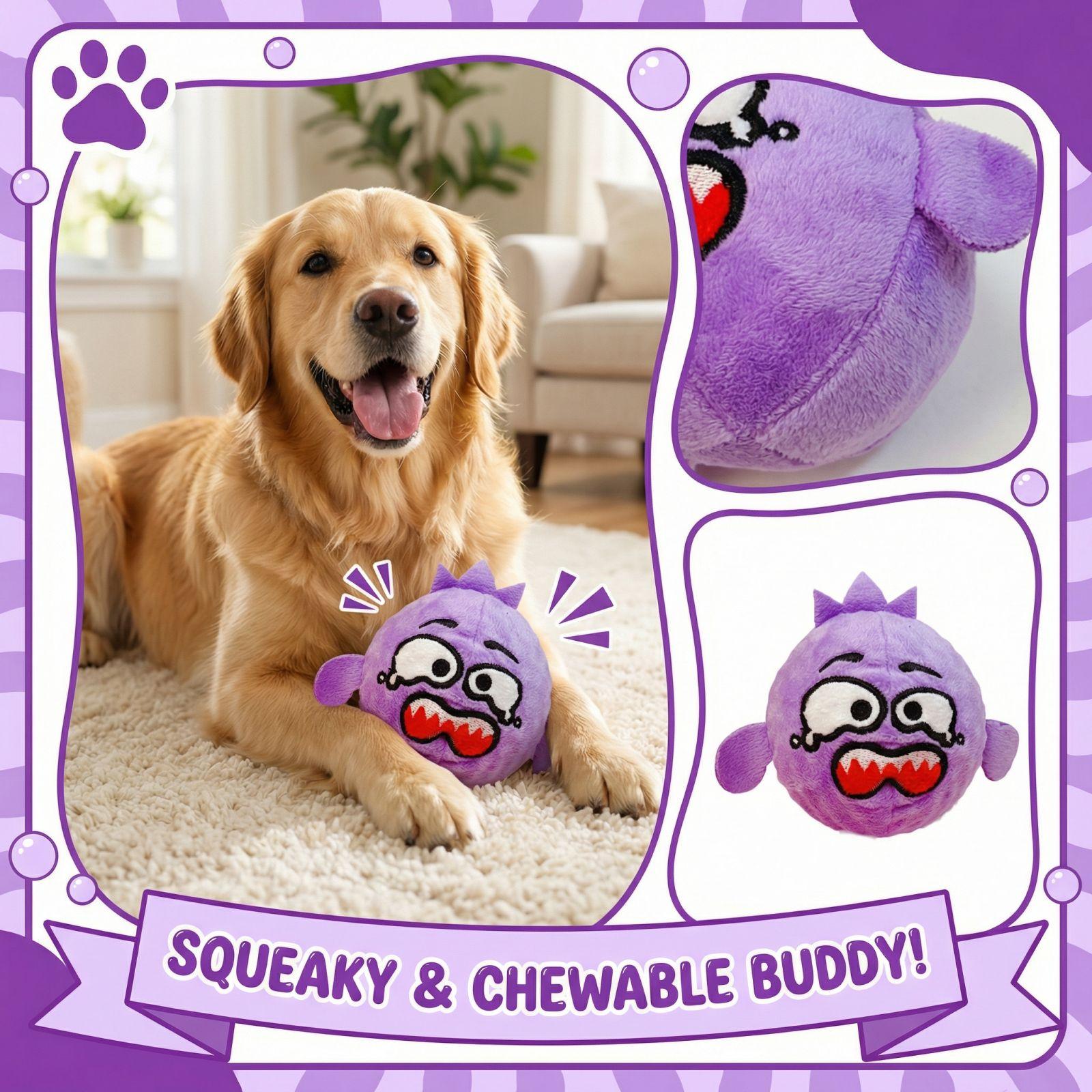 

Furs Plush Making Sounds Grinding Teeth Resistant To Chewing Pet Toys one size фиолетовый