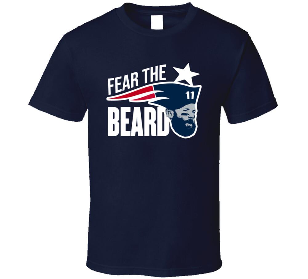 

Fear The Beard Julian Edelman New England Football Fan T Shirt Mens Womens Tees Top S