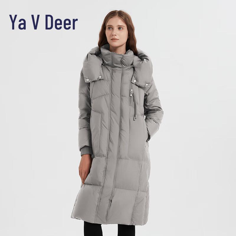 

Женский длинный пуховик Yalu с капюшоном для зимы 3XL