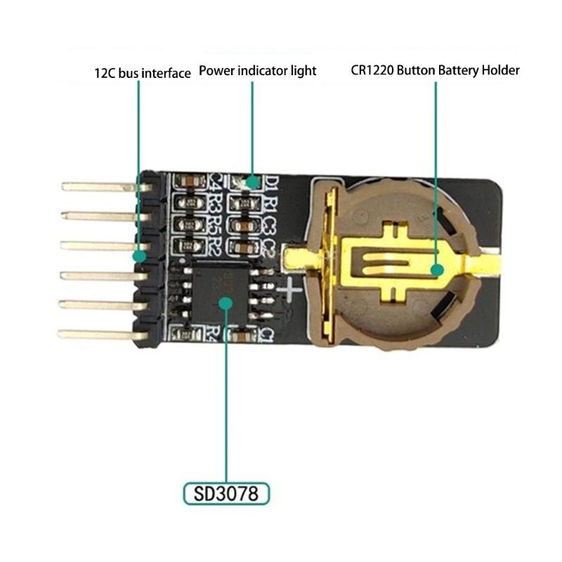 Low Power Real Time Clock Module With Temperature Compensation Wide Voltages Ranges I2C Communication For Wearable Devices