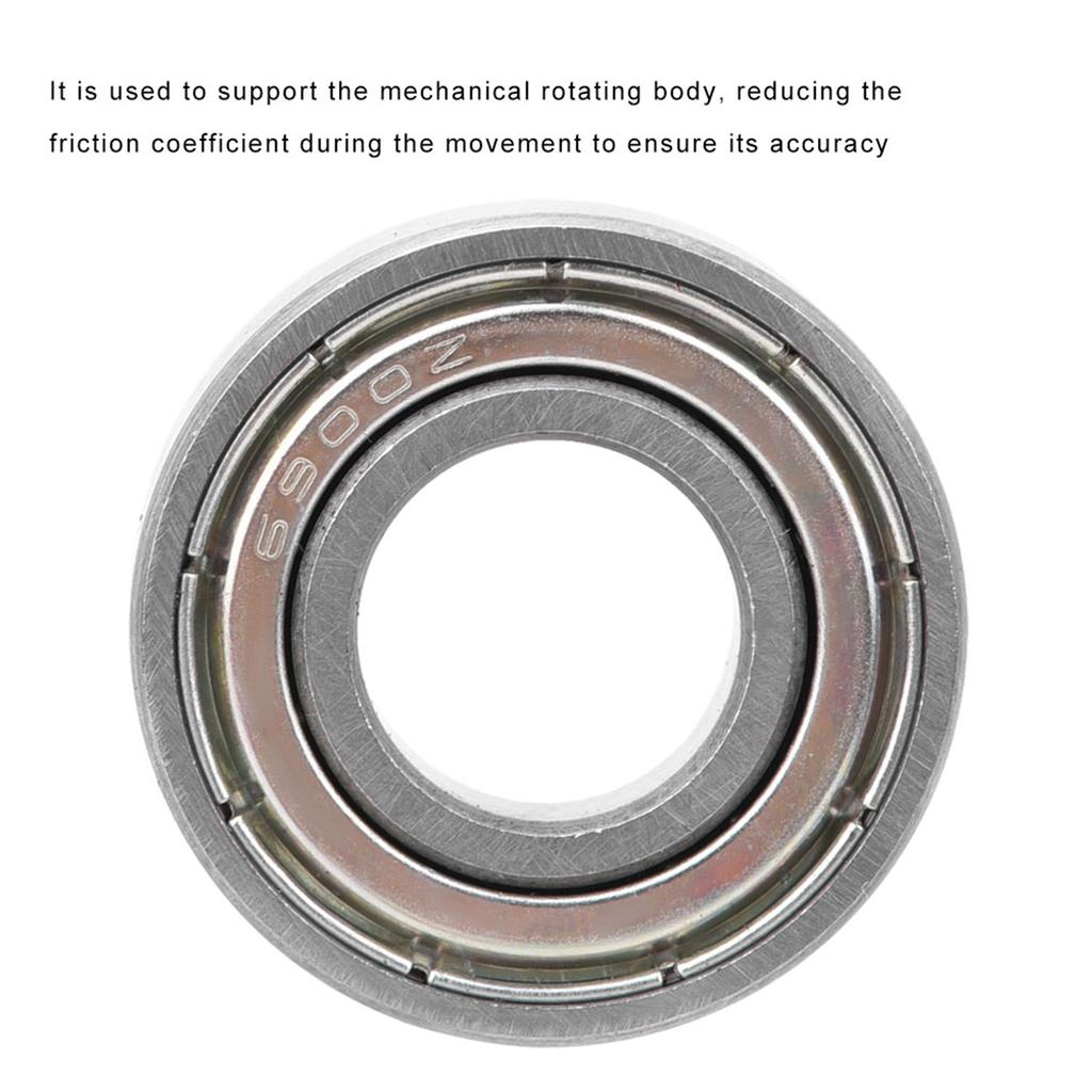 10 Roller Bearings 6900ZZ High Quality Steel Bearings Stable Performance Excellent Workmanship Easy Install for Toy Appliances