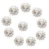 Rhinestone Button Diamond Shape Crystal Pearl Buttons Decorative Alloy Buttons for Bags and Garments