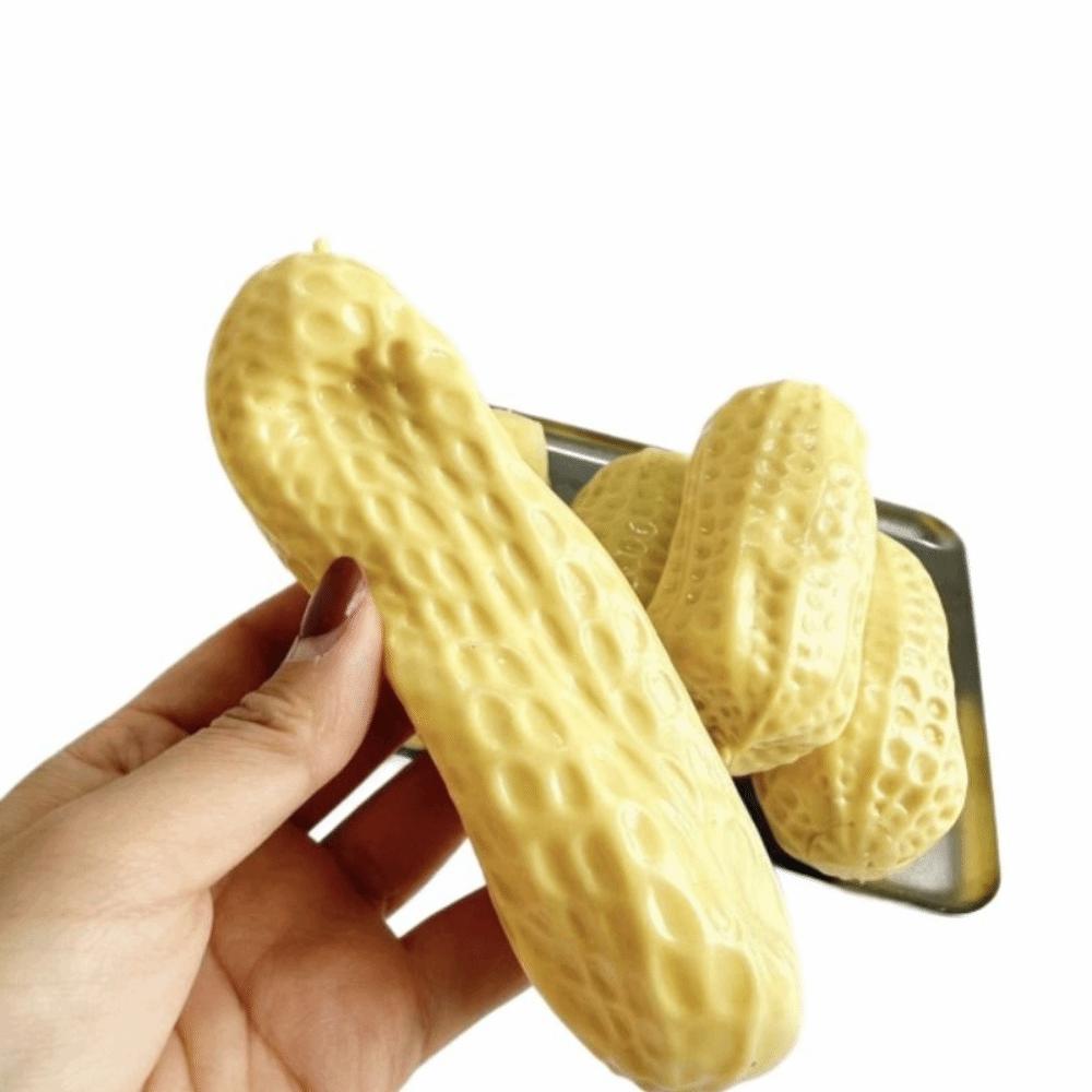 Realistic Peanut Stress Ball Anxiety Relief Non Rebound Fidget Toy Home Decoration