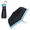 Parasol Sumida Aquarium X Swimming Penguin Rim Organza Mini Black Light UV for Sunny and Rainy Folding Umbrella Stylish Cute 2026Wpc. Wpc.