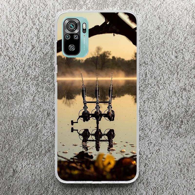 

Carp Fish Fishing Rod Hook Print Soft Case for Xiaomi Redmi Note 14 13 12S 11S Phone Shell 10 Pro Plus 11E 11T 12 11 10S 5G Cove Redmi Note 14 Pro 5G