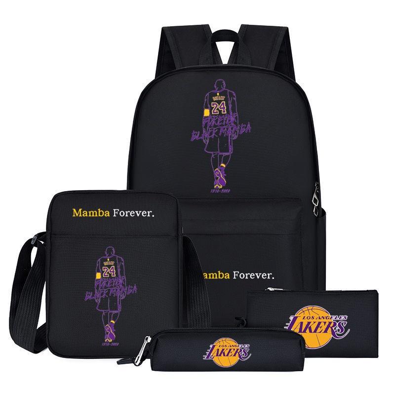 Sac à dos style dessin animé NBA pour adolescents Grande taille Capacité 20L