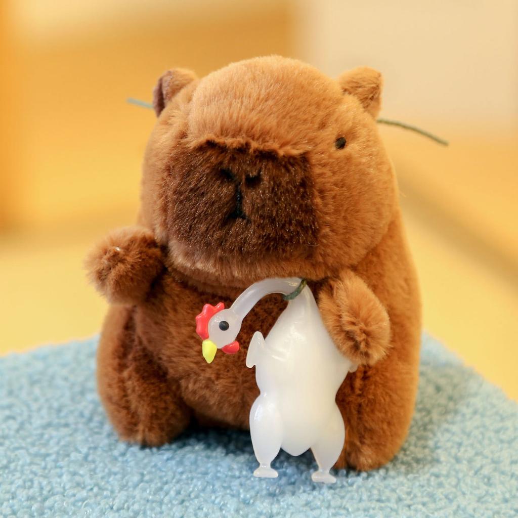 Capybara Keychain Bagpack Pendant Hanging Ornament Capibala Ornament Car Accessories Gift for Kids Guests Baby Shower Gifts
