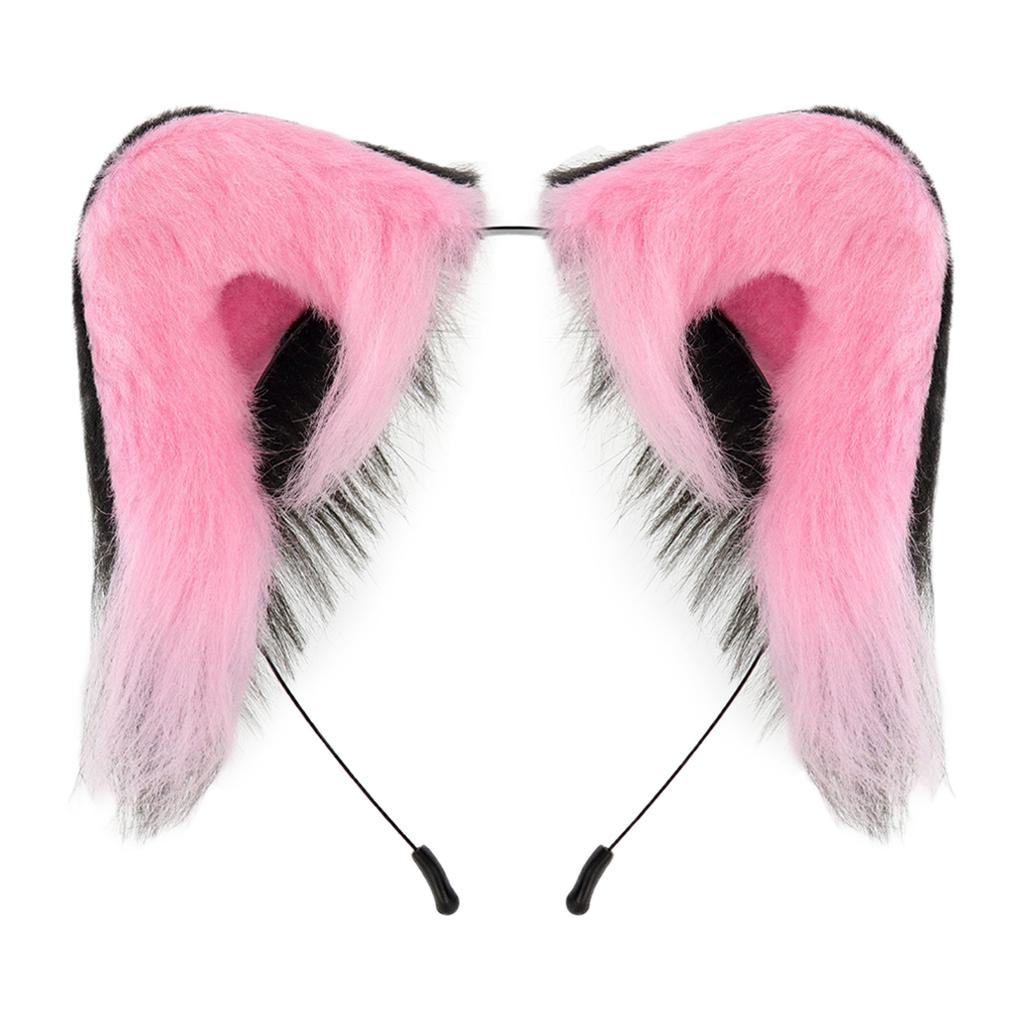 Pälsig plyschkattöronpannband Mjuk handgjord hårstylingaccessoar för Halloween Cosplay fest Kostym Evenemang Samling