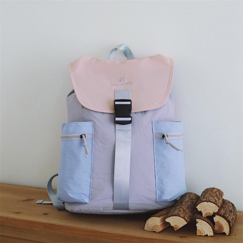 Color Block Rucksack Unisex Pendler Outdoor Reise Rucksack mit großer Kapazität