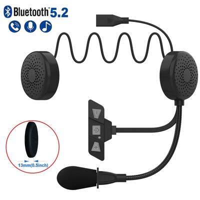 Capacete de motocicleta Fone de ouvido Bluetooth 5.0 Sem fio Ultra-fino Moto Fones de ouvido Alto-falante Mãos livres Estéreo Chamada Música Reproduzir fone de ouvido