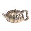 Antique Brass Pumpkin Teapot Desktop Ornament Creative Vintage Collectible Tea Pet Handheld Piece Old Copperware Wholesale