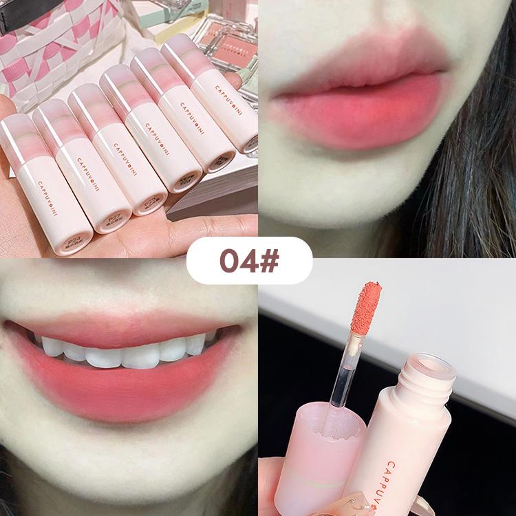 

CAPPUVINI Velvet Lip Gloss 6 цветов матовая водостойкая помада с яркими цветами