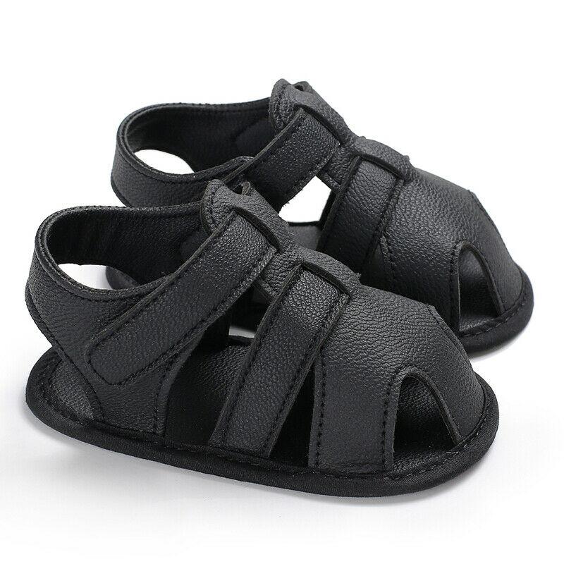 Citgeett Newborn Baby Boy Girl Soft Sole Crib Shoes Infant Summer Sandals 0-18 Months