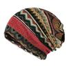 Plaid Print Pullover Hat Multifunctional Casual Hedging Cap fashion Turban Hats  Autumn and Winter