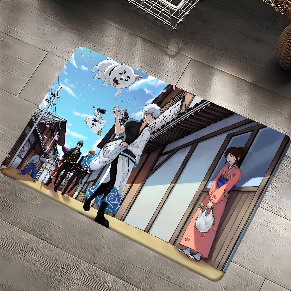 

Anime GINTAMA Creative Bathroom Mat Kids Room Bedroom Decoration Balcony Anti-Slip Doormat Living Room Welcome Rug 40x60 cm