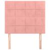 Headboard In Pink 90 X 5 X 118 128 Cm Velvet