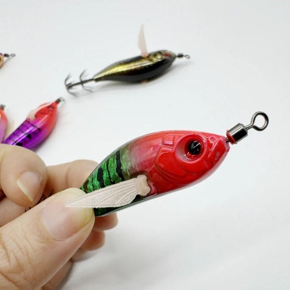 80mm Squid Jig Glow Wood Shrimp Lure Shrimp Shrimp Squid Hook  Sea Fishing
