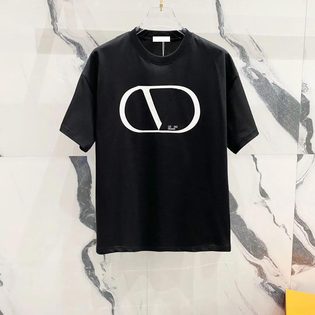 mens summer fashion designer tshirt classic trendy unisex tshirt letter print round neck short sleeve casual classic loose size S