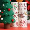 100G/Roll Wood Pulp Celebrations 10x10CM Disposable Santa Claus Dinners Xmas Christmas Tissue Chimney Pattern Design