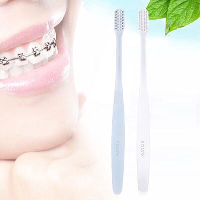 2 Pcs / Bag Orthodontic Toothbrush Concave and Convex Brush DuPont Bristles With Silver Ions
