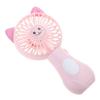 Handheld Fan Cute Cartoon Animal Fans Soft Foam Battery Powered for Student Panda Kitten Fan Portable Color E
