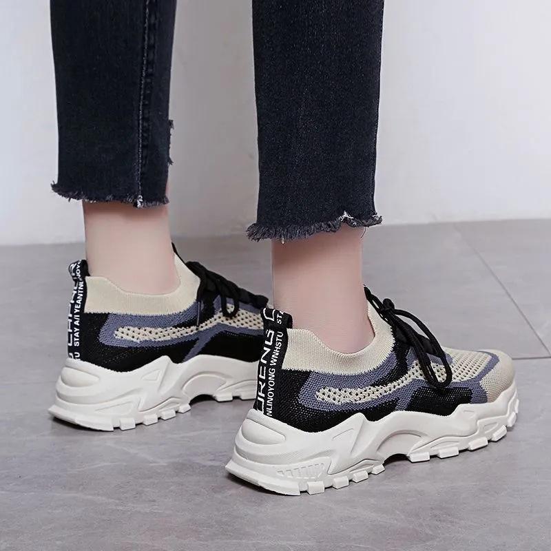 2025 Spring/Summer Women's Trendy Dad Shoes - Casual & Sporty for Students