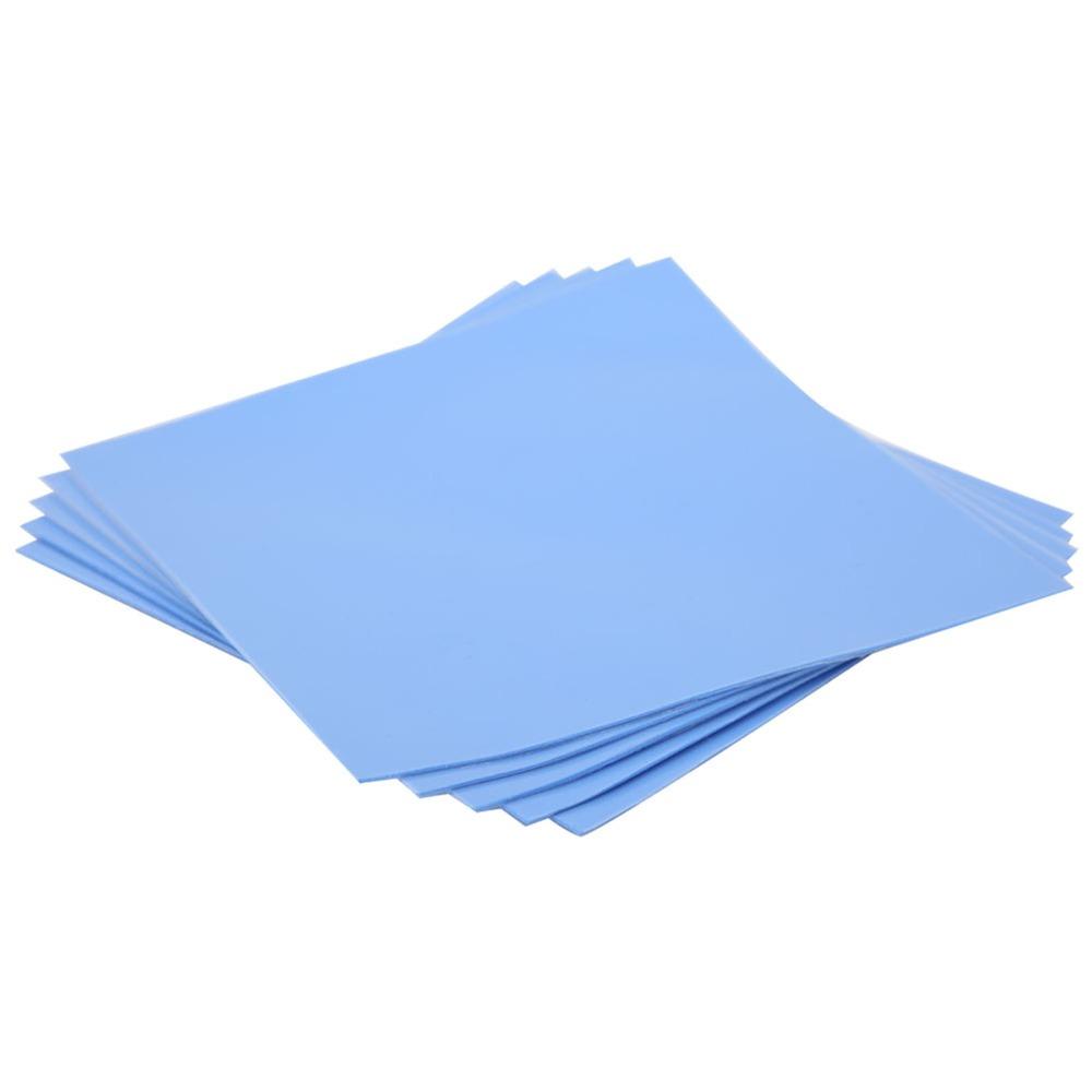 5 Pcs 100x100x0.5mm Silicone Thermal Conductivity Pad 250 ℃ 1.5W/m-k Heat Conduction Sheet Insulation Heat Resistant