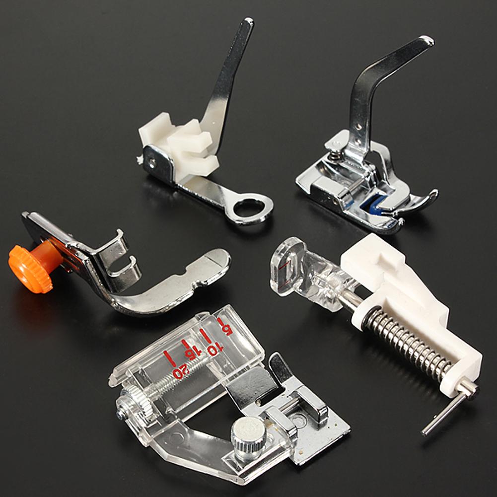 1-52pcs Domestic Sewing Machine Accessories Braiding Stitch Darning Presser Foot Feet Kit Sewing Box For Brother Singer Janom