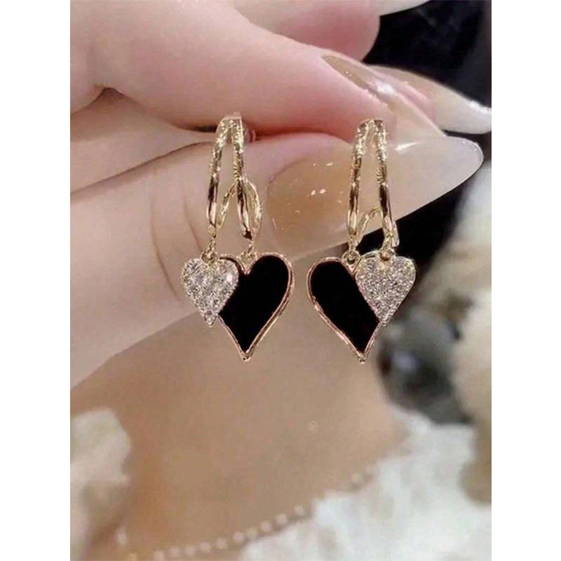 1 Pair Sparkling Micro-Inlaid Zirconia Octagonal Star Earrings, Versatile And Fashionable, Charming For Women Valentine's Day Accessories