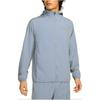 Nike Solid Color Hooded Long Sleeve Zip Jacket Men Jackets Blue FB7483-493
