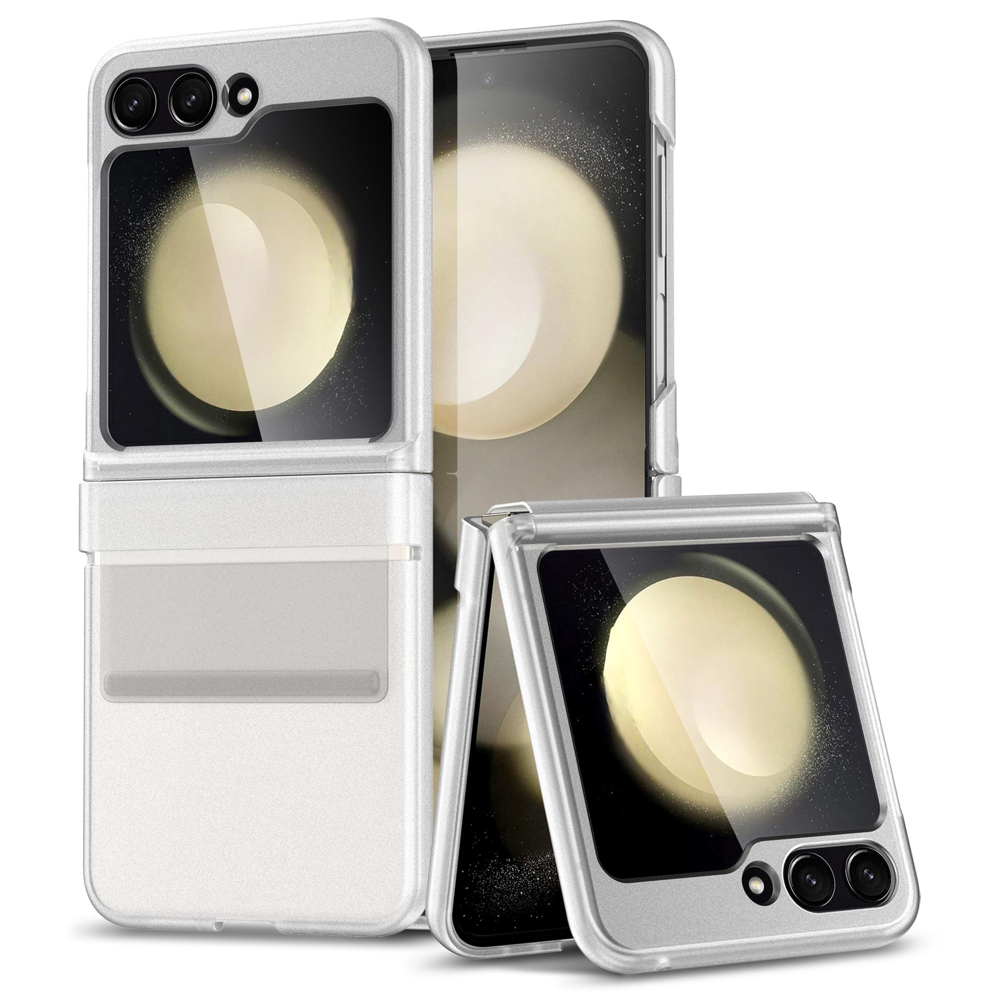 

For Samsung Galaxy Z Flip7 FE 5G/Z Flip6 5G Case Shockproof PC+PU Phone Cover Transparent