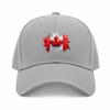 Canada Maple Leaf Printed Multicolor Adjustable Baseball Cap for Outdoor Travel Daily Commute Campus Street