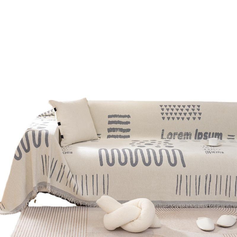 Sofa Cover Anti-Scratching Cover Cloth Full Covered Sofa Cover Sofa Towel Cloth Full Wrapping Blanket Simple Style Summer Summer