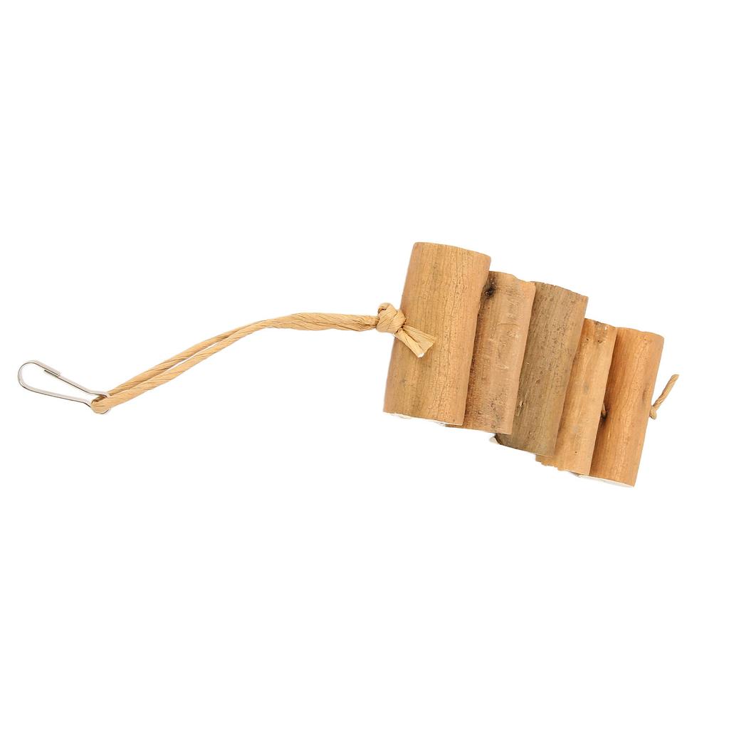 Bird Chew Toys Bite Resistant Teeth Grinding Boredom Relief Sola Log Bird Toys for Parrots Parakeet